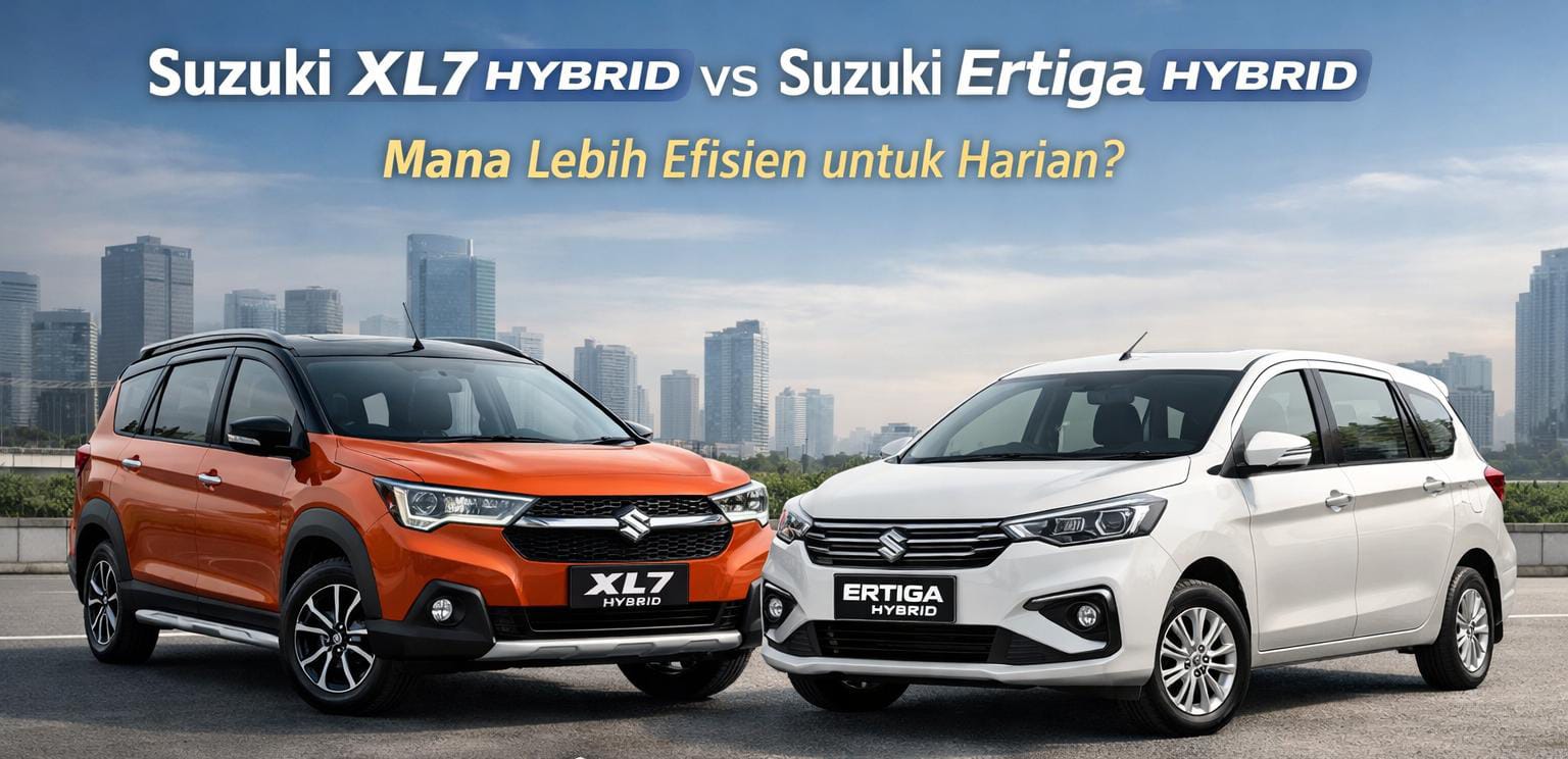 Suzuki XL7 Hybrid vs Suzuki Ertiga Hybrid, Mana Lebih Efisien untuk Harian?