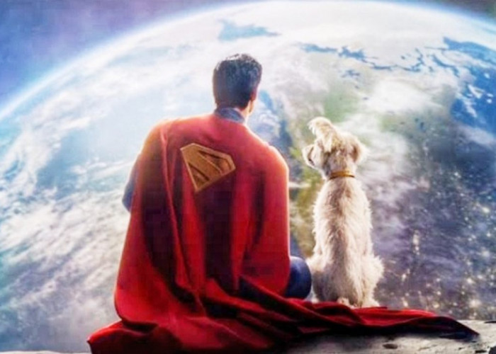 Wow, Ini Dia Tampilan Perdana Superman 2025! David Corenswet Bersama Krypto Si Anjing Super dalam Adegan Epik