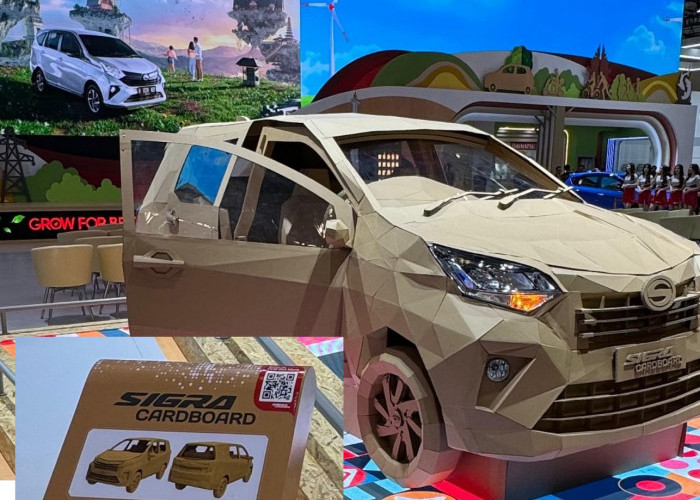 100 Persen Kardus Alami, Ini Penampakan Daihatsu Sigra Cardboard, Keren Abis Dah!