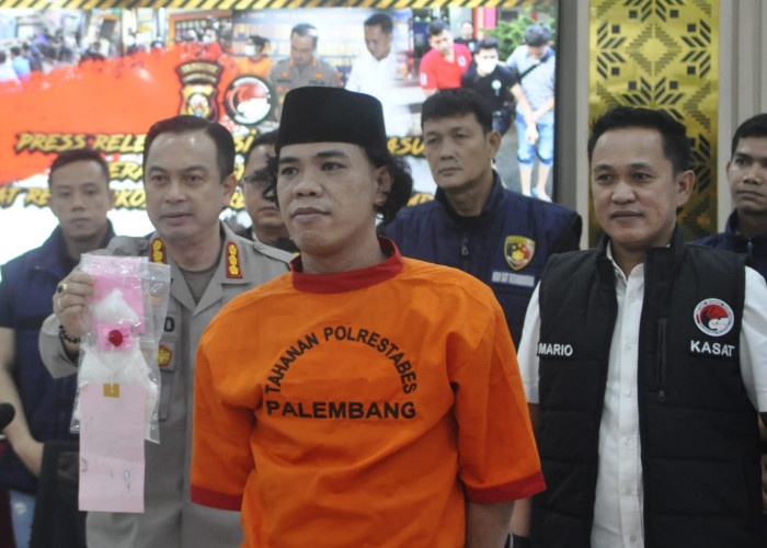  Rilis Kasus Operasi Pekat Yang digelar Sat Res Narkoba Polrestabes Palembang