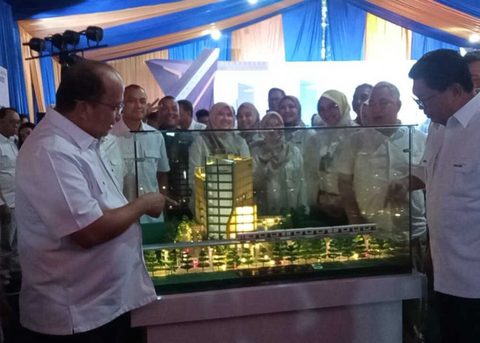 Groundbreaking Gedung Mandiri Financial Center, Ikon Palembang Wujud Komitmen Bank Mandiri Majukan Ekonomi