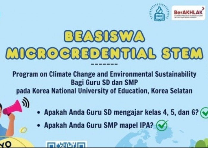 Ayo Daftar! Beasiswa Non-Gelar Microcredential STEM untuk Guru SD dan SMP, Buka Hingga 19 Nopember! 