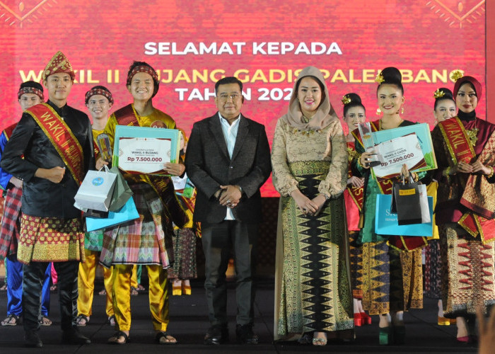 Malam Penganugerahan Pemilihan Bujnga Gadis Palembang 2024 di Ballroom Hotel Arya Duta Palembang