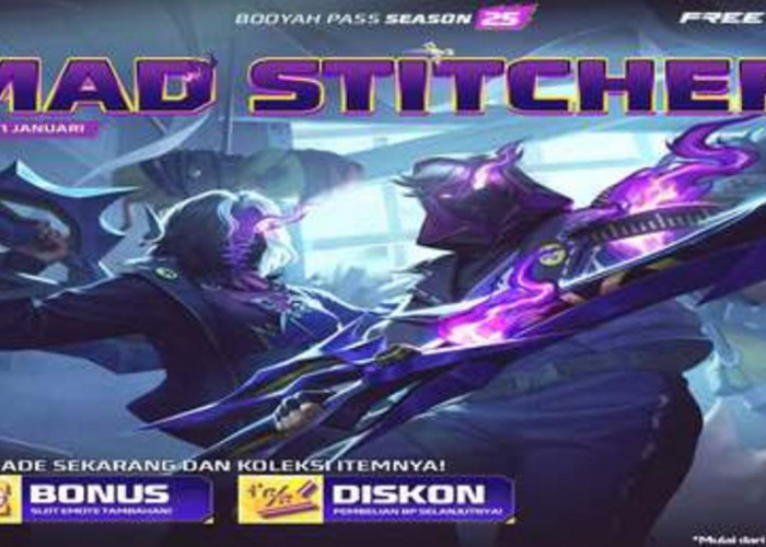 Tampil Keren di Free Fire, Skin Mad Stitcher Bisa Kamu Dapatkan dengan Kode Redeem Hari Ini