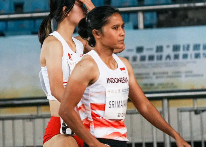 Pelari Asal Sumsel-Alhamdulillah pelari asal Sumatera Selatan Sri Maya Sari memperoleh medali Perak nomor 400 m Putri dalam Kejuaraan dunia The 2nd Belt and Road Athletic Invitation Meeting di Chongqing China. Foto: Dispora Sumsel for Sumeks

