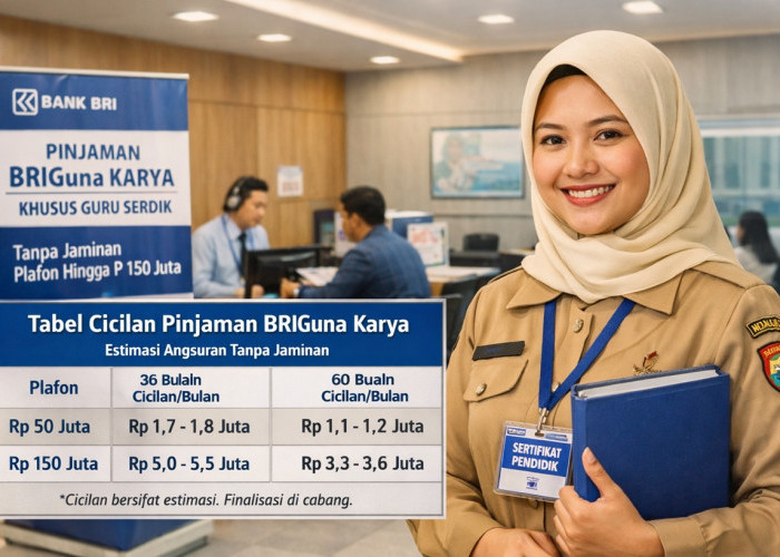 Pinjaman Non KUR Bank BRI untuk Guru Serdik Februari 2026: Syarat, Plafon, dan Simulasi Angsuran Lengkap