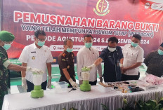 Pemusnahan Barang Bukti di Kejaksaan Negeri OKI: Peningkatan Perkara Narkotika dan Senjata