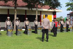 Siap Saiaga Hadapi Potensi Ancaman, Polres Muara Enim Gelar Sispam Mako 
