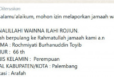 Jemaah Palembang Meninggal di Pos Kesehatan Arafah. Ternyata Kloter 3, Berikut Identitasnya