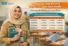 Bank BSI Buka Pinjaman Non KUR Bagi Guru Serdik Maret 2026 Tanpa Agunan, Simak Tabel Cicilannya