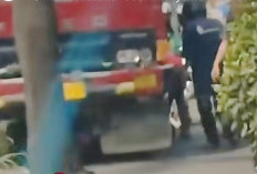 Pelajar Terluka Saat Motor Hantam Truk Kontainer di Depan Kantor BPJS Palembang