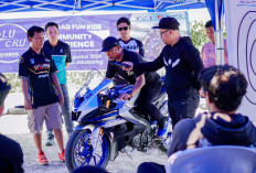 Bikers Palembang Merasakan Sensasi Baru dengan R15 Connected Series di Sirkuit Trabaz Jakabaring