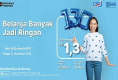 HUT ke-130 BRI, Diskon Fantastis yang Bikin Liburan dan Belanja Akhir Tahun Makin Terjangkau