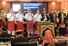 Paripurna Istimewa HUT Ke-1343 Kota Palembang, Kompak Kenakan Teluk Belango-Kebaya Kurung