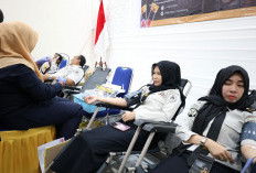  Bantu PMI Palembang Penuhi Kebutuhan Darah, Pegawai LPKA Palembang Gelar Aksi Donor Darah 