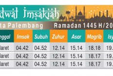 Jadwal Imsak dan Berbuka Puasa Kota Palembang dan Sekitarnya Kamis 14 Maret 2024