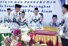 Lukman: Kepsek Harus Majukan Sekolah, bukan Kemunduran, Pelantikan Kepala SMA & SMK PGRI Pagaralam 