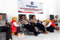 Lebih dari Sekadar Donor Darah. Kegiatan Satlantas Polres OKI dalam HUT ke-69 Polantas