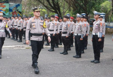 Polres Lahat Gelar Apel Persiapan Pamwal dan Walpri untuk Pilkada 2024