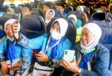 Delay 1 Jam Akibat Visibility Terbatas, JCH Kloter 1 OKU Timur Bertolak ke Tanah Suci, Kloter 2 Masuk Asrama 