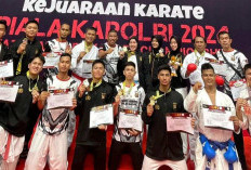 Luar Biasa, Tim Karate Polda Sumsel Sabet 12 Emas di Ajang Kejuaraan Karate Kapolri Cup