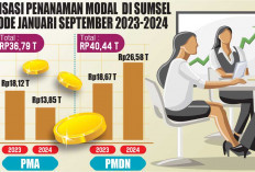 Investasi Sumsel Rp40,44 Triliun, Periode Januari-September 2024, Didominasi PMDN