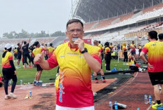 Dukungan Jalan Sehat Sumeks Terus Mengalir, Anggota DPRD Prabumulih Suherli Burlian Ikut Berpartisipasi