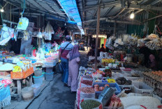 Hari Pencoblosan Pemilu 2024, Pasar Martapura Lengang 