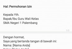 Contoh Surat Izin Tidak Masuk Sekolah