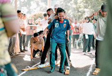 Wako Main Bakiak, Kadiskominfo Adu Panco Meriahkan HUT Ke-1343 Palembang