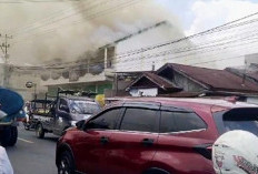 Ruko Gudang Logistik Pilpres dan Pileg Terbakar di Lubuklinggau