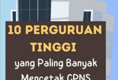 Daftar 10 Perguruan Tinggi Pencetak PNS Terbanyak di Indonesia, Buruan Cek!