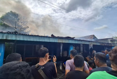 Diduga Dibakar Istri, Satu Rumah di Lubuklinggau Ludes Terbakar