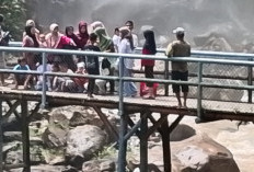 Air Terjun Bedegung Diserbu Wisatawan, Libur Lebaran Jadi Momentum Kebersamaan Keluarga