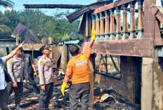  Rumah Panggung di Desa Pangkul Prabumulih Ludes Terbakar