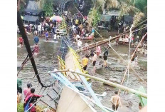 Detik-Detik Putusnya Jembatan Gantung Wisata Sungai Malus Lubuklinggau: We Wee Wee, Roboh-Roboh, Ya Allah!