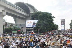 Jembatan Ampera Tutup Sementara, Salat Idulfitri 1447 H di Masjid Sultan Mahmud Badaruddin Jayo Wikramo