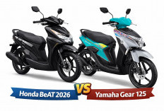 Honda BeAT 2026 vs Yamaha Gear 125 Adu Kekuatan Skutik Paling Irit atau Paling Bertenaga, Mana Jawara Jalanan 