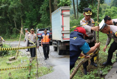Pantau Arus Mudik, Polisi Imbau Pengendara Waspadai Jalur Lahat Manak Bengkulu, Ada Titik Rawan Longsor