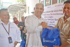 PTBA Unit Derti Bagikan 4.523 Paket Sembako untuk Warga Ring 1 Perusahaan