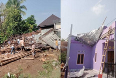 Angin Puting Beliung Rusak 3 Rumah Warga Lahat, Kerugian Capai Puluhan juta