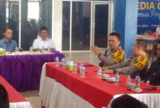 Kapolres Banyuasin Tinjau Posko Pemenangan Paslon Bupati dan Wakil Bupati