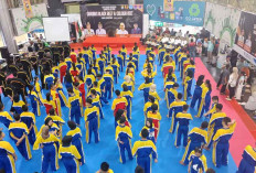 Gelar Ujian Kenaikan Tingkat di Mal, Diikuti 126 Atlet Kickboxing se-Sumsel