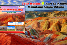 MasyaAllah! Tour Muslim 9 Hari ke Rainbow Mountains China Dibuka, Mulai Rp16,9 Juta Sudah Full Include