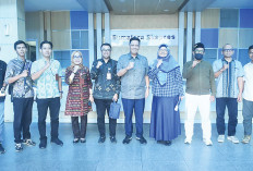 Disnaker Palembang Sambangi Graha Pena Sumeks Sosialisasikan Soal UMK hingga THR