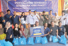 Berikan Kontribusi Nyata bagi Warga Sekitar, PTBA Tbk Bagikan 4.180 Paket Sembako