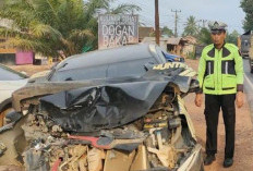 Kecelakaan Fatal di Banyuasin, Toyota Agya Tabrak Truk Fuso Setelah Pengemudi Diduga Mengantuk