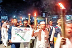 Meriah! Pawai Obor Sambut 1 Muharram 1447 H di Seberang Ulu Palembang