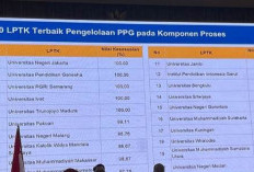 Inilah 20 LPTK Terbaik dalam Pengelolaan PPG 2024 Berdasarkan Komponen Proses