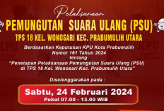 KPU Kota Prabumulih Gelar PSU di TPS 18 Kelurahan Wonosari, Catat Waktunya